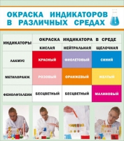 Стенд "Окраска индикаторов в различных средах" - «globural.ru» - Салават