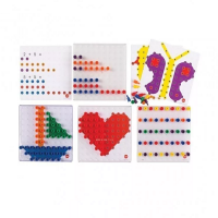 Мозаика Peg Board. Набор с прозрачными досками и картинками - «globural.ru» - Салават