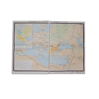 Учебная карта "Византийская империя и славяне в VI - ХI в.в. 1040*1420 мм" (матовое, 2-стороннее лам.) - «globural.ru» - Салават