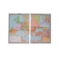 Учебная карта "Европа в 16 - первой половине 17 в.в." 1030*1420 мм (матовое, 2-стороннее лам.) - «globural.ru» - Салават