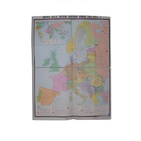 Учебная карта "Европа после 1-ой мировой войны" 1400*1060 мм (матовое, 2-стороннее лам.) - «globural.ru» - Салават