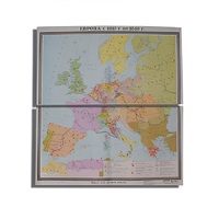 Учебная карта "Европа с 1815 - 1849 г.г." 1180*1070 мм (матовое, 2-стороннее лам.) - «globural.ru» - Салават