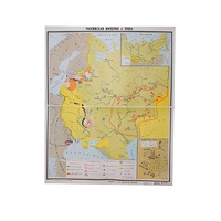 Учебная карта "Российская империя в 18 в." (матовое, 2-стороннее лам.) - «globural.ru» - Салават