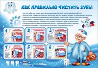 Стенд "Как правильно чистить зубы" - «globural.ru» - Салават
