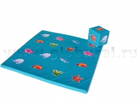 Игровой детский мат «Море» с кубиком (ВИК) - «globural.ru» - Салават