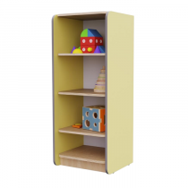 Открытый шкаф с полками из коллекции мебели «НЕГА» (цвет желтый) - «globural.ru» - Салават