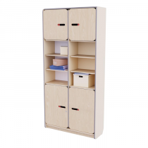 Рабочий стеллаж для воспитателя из коллекции «НЕГА» (цвет бежевый) - «globural.ru» - Салават