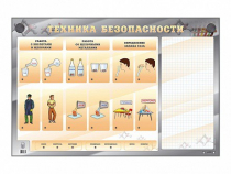 Электрифицированный стенд "Техника безопасности" с маркерными полями - «globural.ru» - Салават