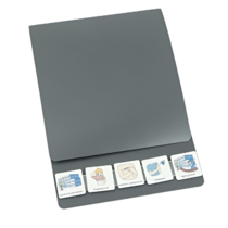 Коммуникативная книга с карточками PECS/ПЭКС (Большая, цвет серый) - «globural.ru» - Салават