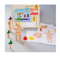 Игровой набор Фребеля "Конструктор деревянный без соединений-3" (Серия "Эксперимент") - «globural.ru» - Салават
