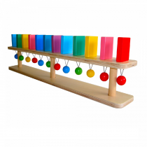 Тактильно-развивающая панель "Разноцветное домино" (настенный модуль, 12 домино) - «globural.ru» - Салават