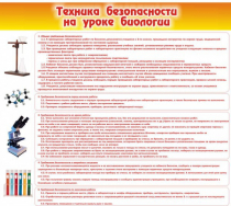 Стенд "Техника безопасности на уроках биологии" (вариант 2) - «globural.ru» - Салават