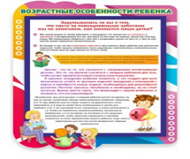 Стенд "Возрастные особенности ребенка" - «globural.ru» - Салават
