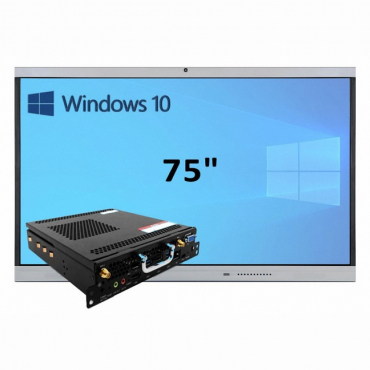 Интерактивная панель 75" (встроенный ПК, Win10, Intel i5) - «globural.ru» - Салават