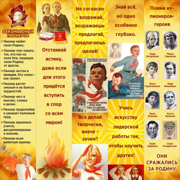 Тематический стенд "Пионеры" - «globural.ru» - Салават